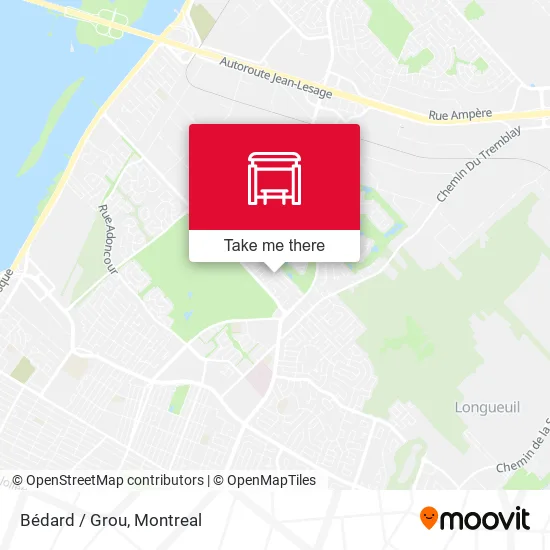 Bédard / Grou map
