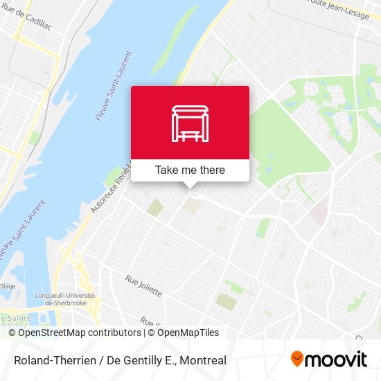 Roland-Therrien / De Gentilly E. map
