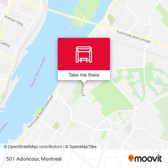 501 Adoncour map