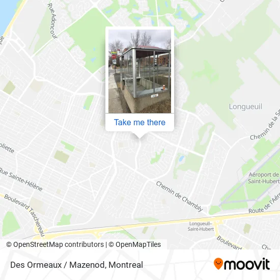 Des Ormeaux / Mazenod map