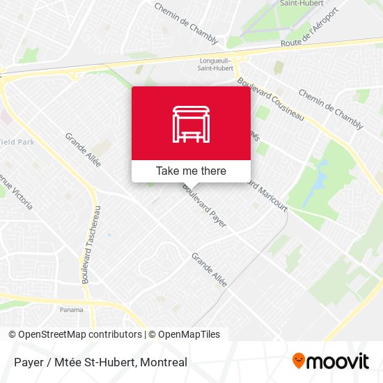 Payer / Mtée St-Hubert map