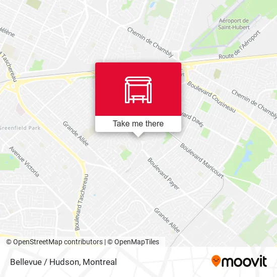 Bellevue / Hudson map