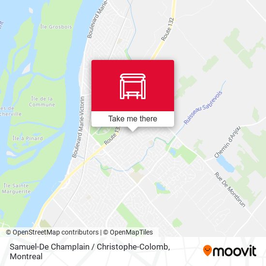 Samuel-De Champlain / Christophe-Colomb map