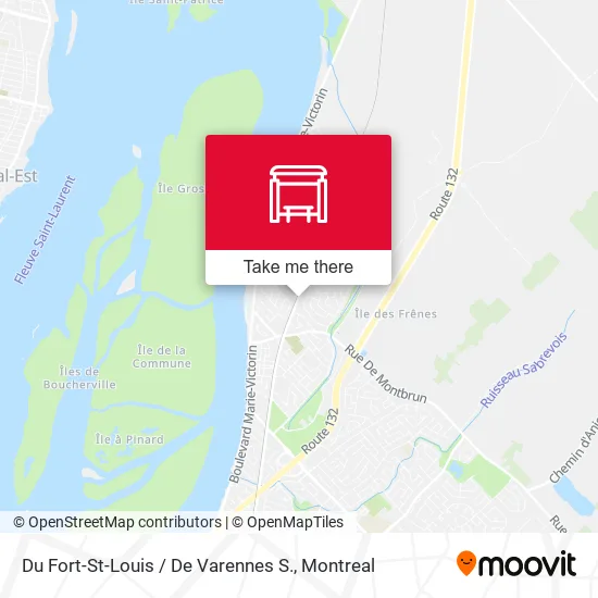 Du Fort-St-Louis / De Varennes S. map