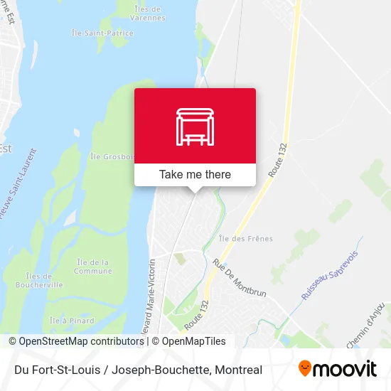 Du Fort-St-Louis / Joseph-Bouchette map