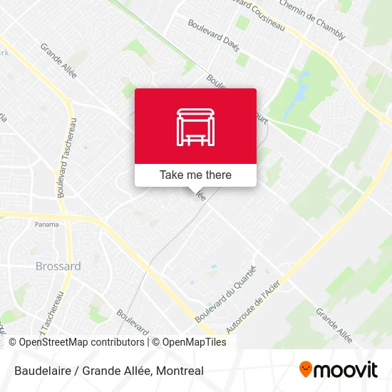 Baudelaire / Grande Allée map