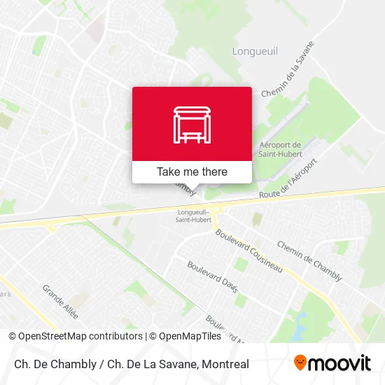 Ch. De Chambly / Ch. De La Savane map