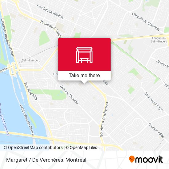 Margaret / De Verchères map