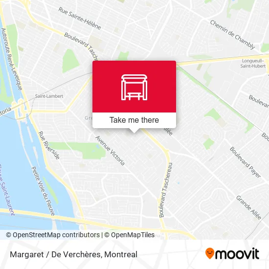 Margaret / De Verchères map
