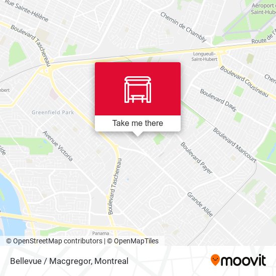 Bellevue / Macgregor map