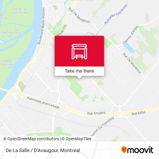 De La Salle / D'Avaugour map