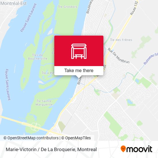 Marie-Victorin / De La Broquerie map