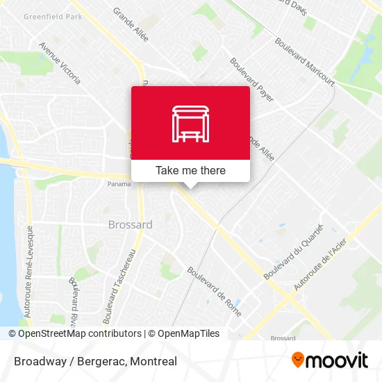 Broadway / Bergerac map