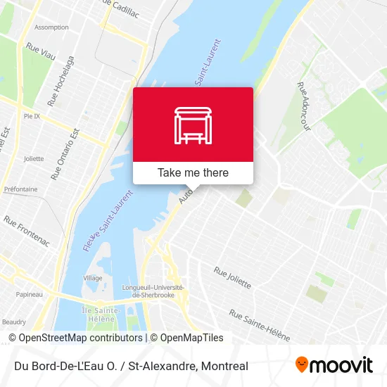 Du Bord-De-L'Eau O. / St-Alexandre map