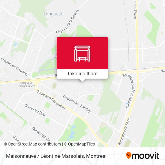 Maisonneuve / Léontine-Marsolais map