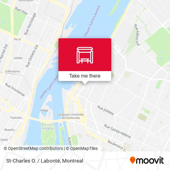 St-Charles O. / Labonté map