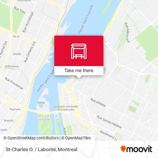 St-Charles O. / Labonté map