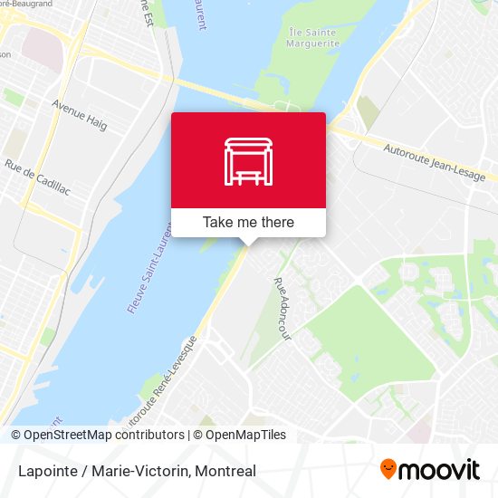 Lapointe / Marie-Victorin map
