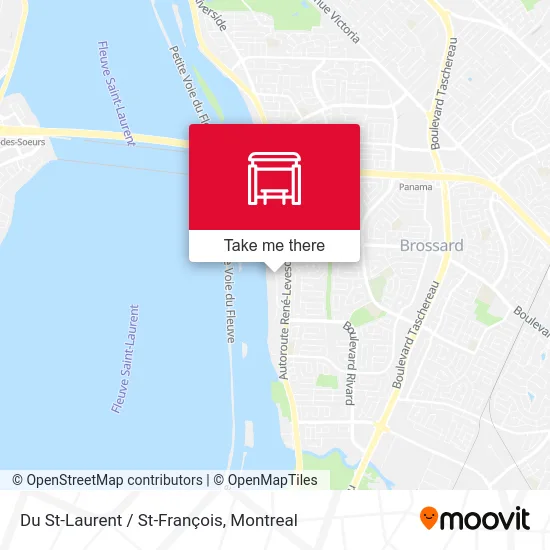 Du St-Laurent / St-François map