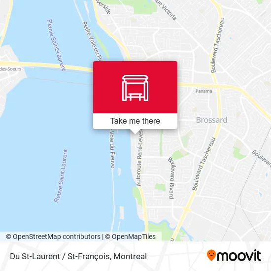 Du St-Laurent / St-François map