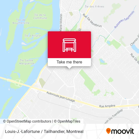 Louis-J.-Lafortune / Tailhandier map