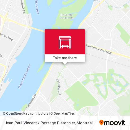 Jean-Paul-Vincent / Passage Piétonnier map