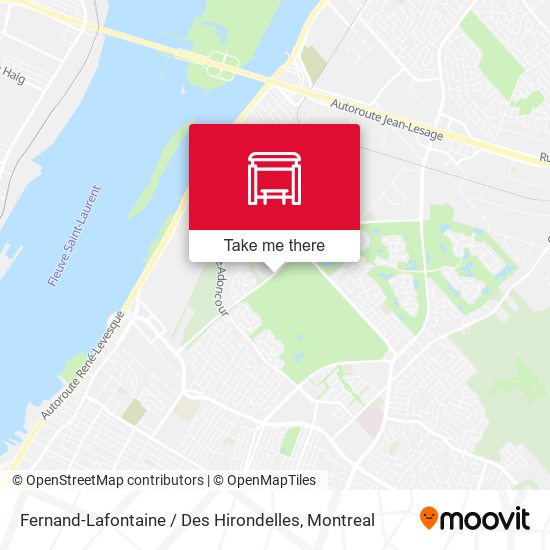 Fernand-Lafontaine / Des Hirondelles map