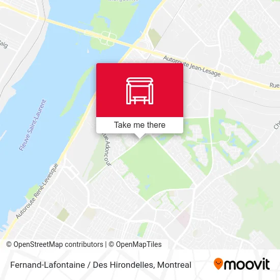 Fernand-Lafontaine / Des Hirondelles map