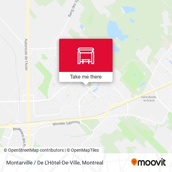 Montarville / De L'Hôtel-De-Ville map