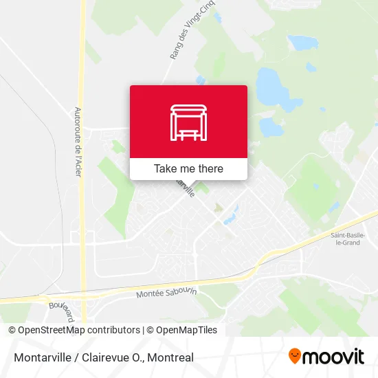 Montarville / Clairevue O. map