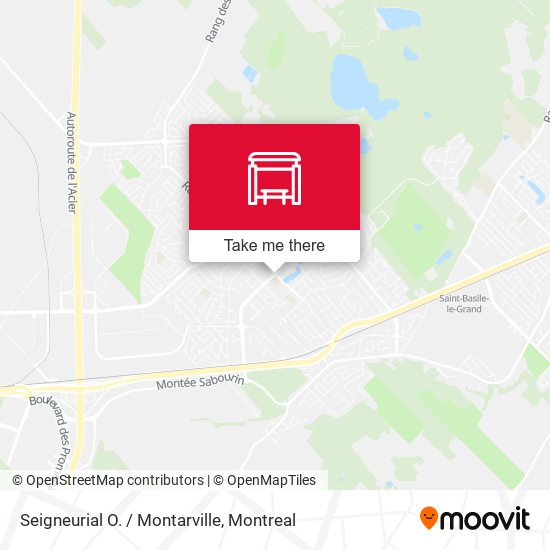 Seigneurial O. / Montarville map