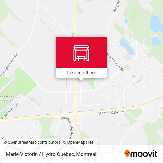 Marie-Victorin / Hydro Québec map