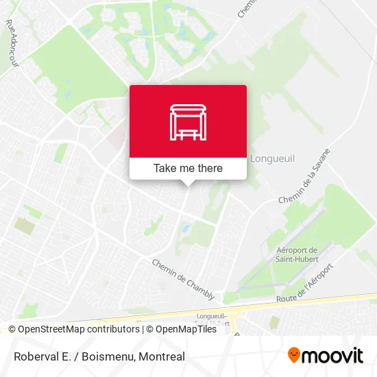 Roberval E. / Boismenu map