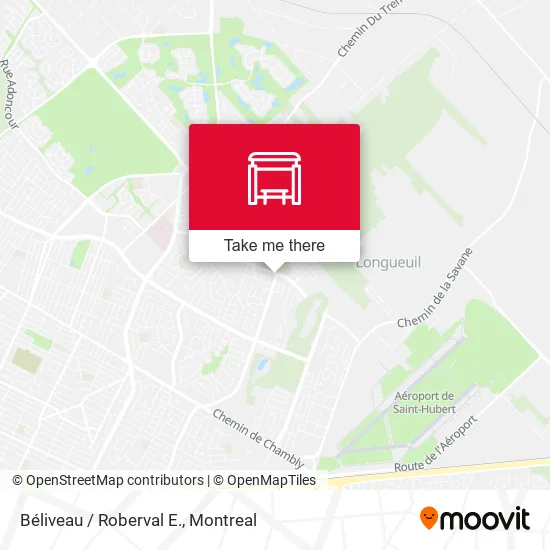 Béliveau / Roberval E. map