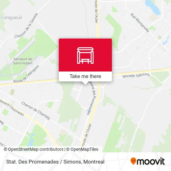 Stat. Des Promenades / Simons map