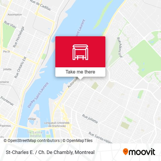 St-Charles E. / Ch. De Chambly map