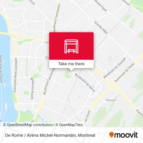 De Rome / Aréna Michel-Normandin map