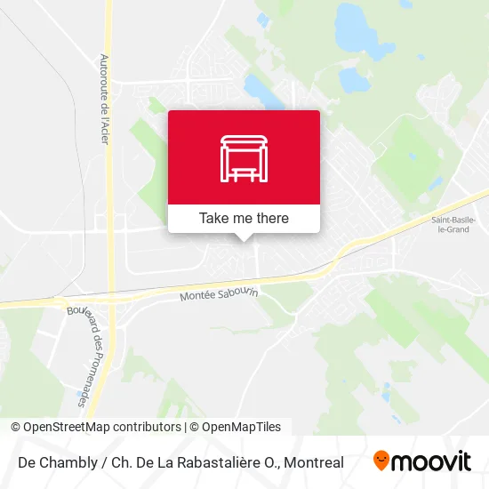 De Chambly / Ch. De La Rabastalière O. map