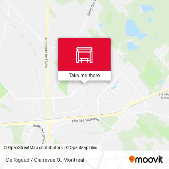 De Rigaud / Clairevue O. map