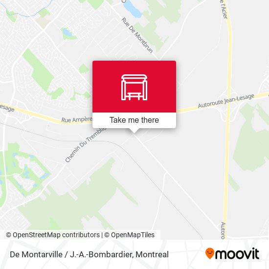 De Montarville / J.-A.-Bombardier map