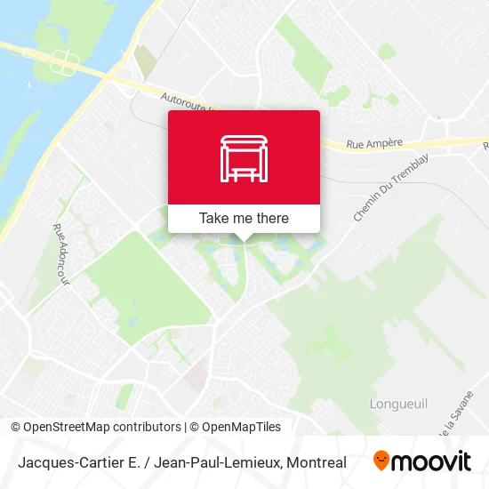 Jacques-Cartier E. / Jean-Paul-Lemieux map