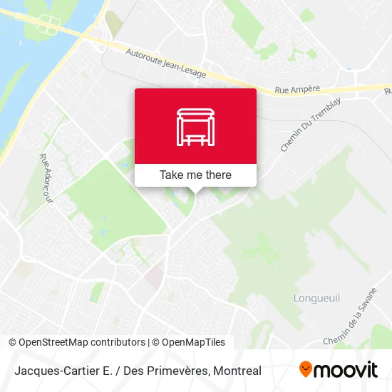 Jacques-Cartier E. / Des Primevères map