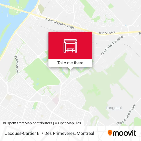 Jacques-Cartier E. / Des Primevères map