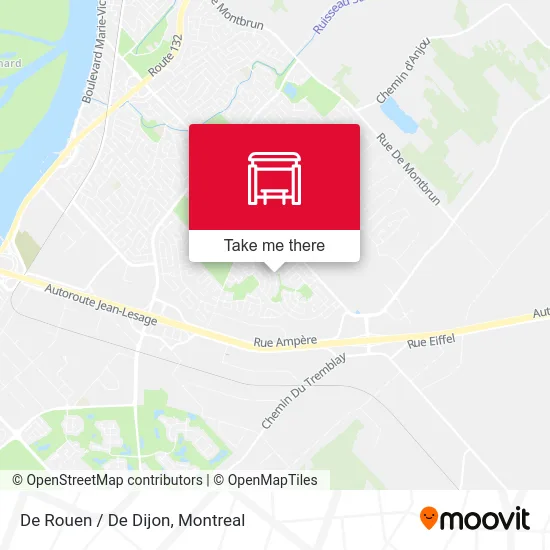 De Rouen / De Dijon map