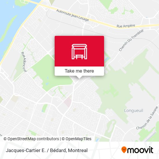 Jacques-Cartier E. / Bédard map