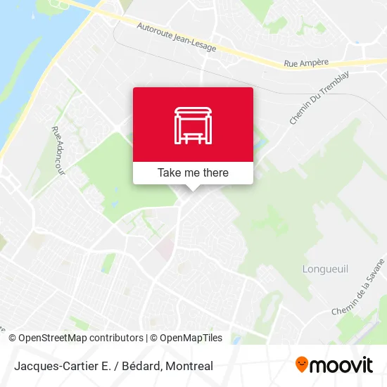 Jacques-Cartier E. / Bédard map