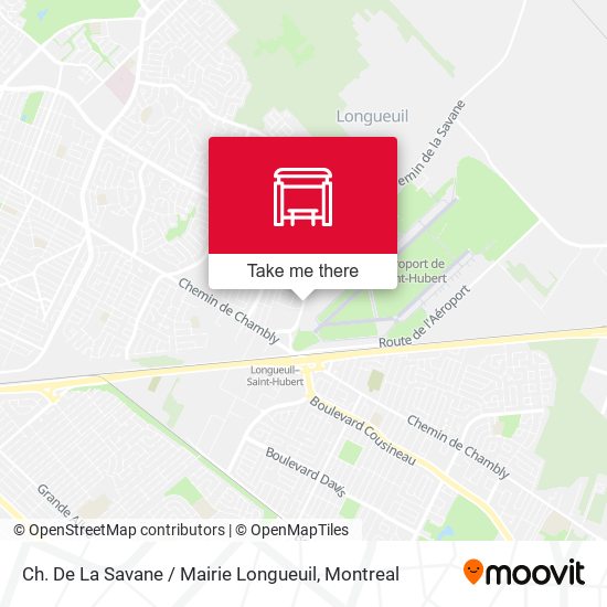 Ch. De La Savane / Mairie Longueuil map
