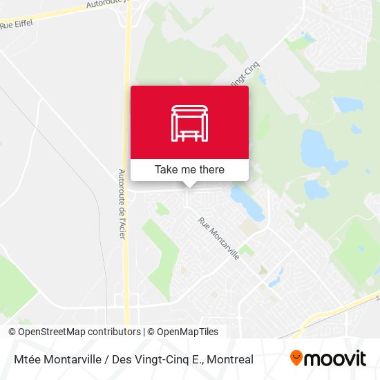 Mtée Montarville / Des Vingt-Cinq E. map