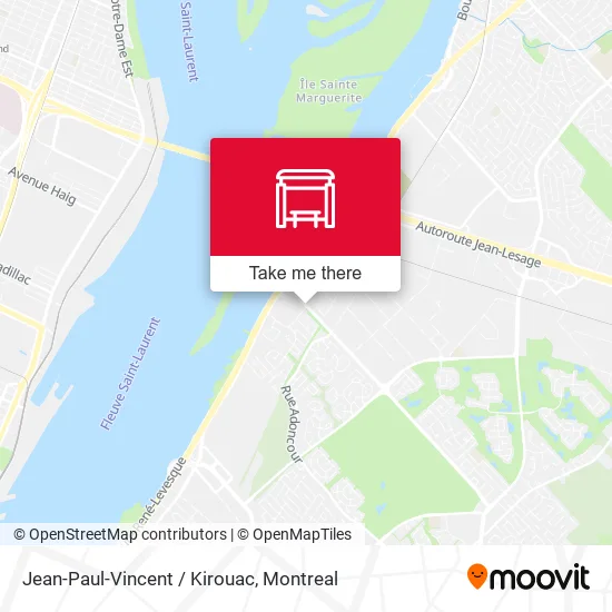 Jean-Paul-Vincent / Kirouac map