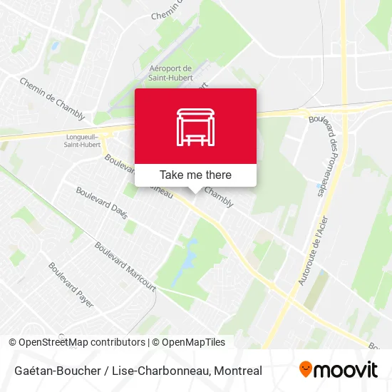 Gaétan-Boucher / Lise-Charbonneau map